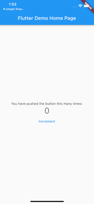 The example app's small-screen layout, rendered on an iPhone 14