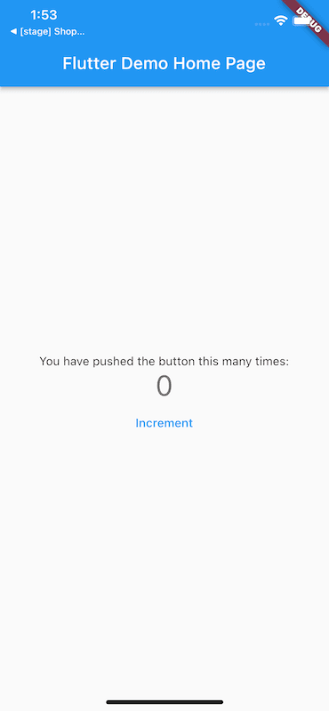 The example app's small-screen layout, rendered on an iPhone 14